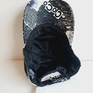 New Chanel 100% Cotton Coco Roses Print Cap Hat Navy Black White CHANEL | Accessories | New Chanel 0 Cotton Coco Roses Print  main image 4